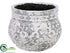 Silk Plants Direct Pot - White Antique - Pack of 1