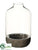 Glass Hurricane - Clear Gray - Pack of 4