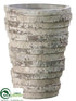 Silk Plants Direct Cement Pot - Sone - Pack of 4