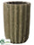Fluted Cement Pot - Gray - Pack of 1
