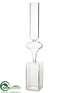 Silk Plants Direct Glass Finial Vase - Clear - Pack of 2