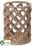 Silk Plants Direct Hurricane - Brown Clear - Pack of 2