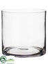 Silk Plants Direct Glass Cylinder Vase - Clear - Pack of 2