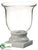 Glass Vase - Clear White - Pack of 1