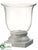 Glass Vase - Clear White - Pack of 1