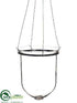 Silk Plants Direct Hanging Glass Vase - Clear - Pack of 1