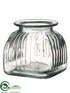 Silk Plants Direct Glass Vase - Clear - Pack of 4