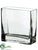 Glass Cube Vase - Clear - Pack of 1