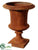 Fiberglass Urn - Rust - Pack of 1