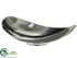 Silk Plants Direct Concave Oval Plate - Silver - Pack of 6