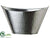 Boat-Shaped Hammered Vase - Silver - Pack of 12