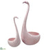 Silk Plants Direct Flamingo Planter - Pink - Pack of 2