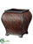 Square Planter - Brown Black Brown Dark - Pack of 1