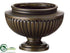 Silk Plants Direct Resin Urn - Bronze - Pack of 1