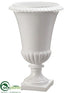 Silk Plants Direct Urn - White - Pack of 2