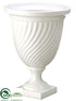 Silk Plants Direct Urn - White - Pack of 2