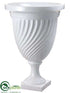 Silk Plants Direct Urn - White - Pack of 1