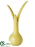 Silk Plants Direct Polyresin Tulip Bud Vase - Yellow - Pack of 12