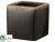 Ceramic Cube Planter - Charcoal - Pack of 6