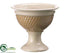 Silk Plants Direct Round Container - Beige - Pack of 1