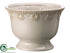 Silk Plants Direct Round Container - White - Pack of 1