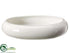 Silk Plants Direct Oval Container - White - Pack of 6