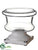 Glass Terrarium - Cream - Pack of 2
