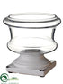 Silk Plants Direct Glass Terrarium - Cream - Pack of 2