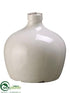 Silk Plants Direct Stoneware Container - Cream - Pack of 4