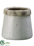 Silk Plants Direct Stoneware Container - Cream - Pack of 4