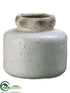 Silk Plants Direct Stoneware Container - Cream - Pack of 2