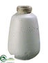 Silk Plants Direct Stoneware Container - Cream - Pack of 2