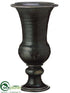 Silk Plants Direct Ceramic Urn - Gray - Pack of 1