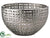 Basket Weave Pattern Ceramic Pot - Pewter - Pack of 1
