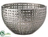 Silk Plants Direct Basket Weave Pattern Ceramic Pot - Pewter - Pack of 1