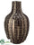 Scroll Pattern Ceramic Vase - Bronze - Pack of 2