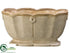 Silk Plants Direct Ceramic Container - Beige - Pack of 1