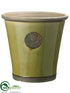 Silk Plants Direct Ceramic Container - Olive Green - Pack of 1