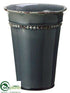 Silk Plants Direct Ceramic Container - Teal - Pack of 6