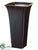 Square Tall Vase - Black Brown - Pack of 1