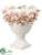 Ceramic Vase - White Pink - Pack of 1