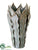 Ceramic Leaf Vase - Green - Pack of 1