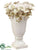Ceramic Vase - White Green - Pack of 2