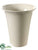 Silk Plants Direct Ceramic Container - White - Pack of 1