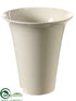 Silk Plants Direct Ceramic Container - White - Pack of 1