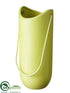 Silk Plants Direct Ceramic Vase - Green - Pack of 8