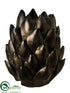 Silk Plants Direct Ceramic Artichoke - Bronze - Pack of 4