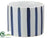 Silk Plants Direct Vase - White Blue - Pack of 6