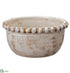 Silk Plants Direct Terra Cotta Bowl - Cream - Pack of 2