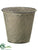 Tin Bucket - Gray - Pack of 10